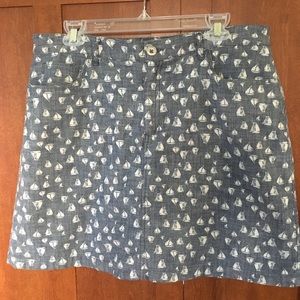 Croft & Barrow Skort with sailboats, size 12